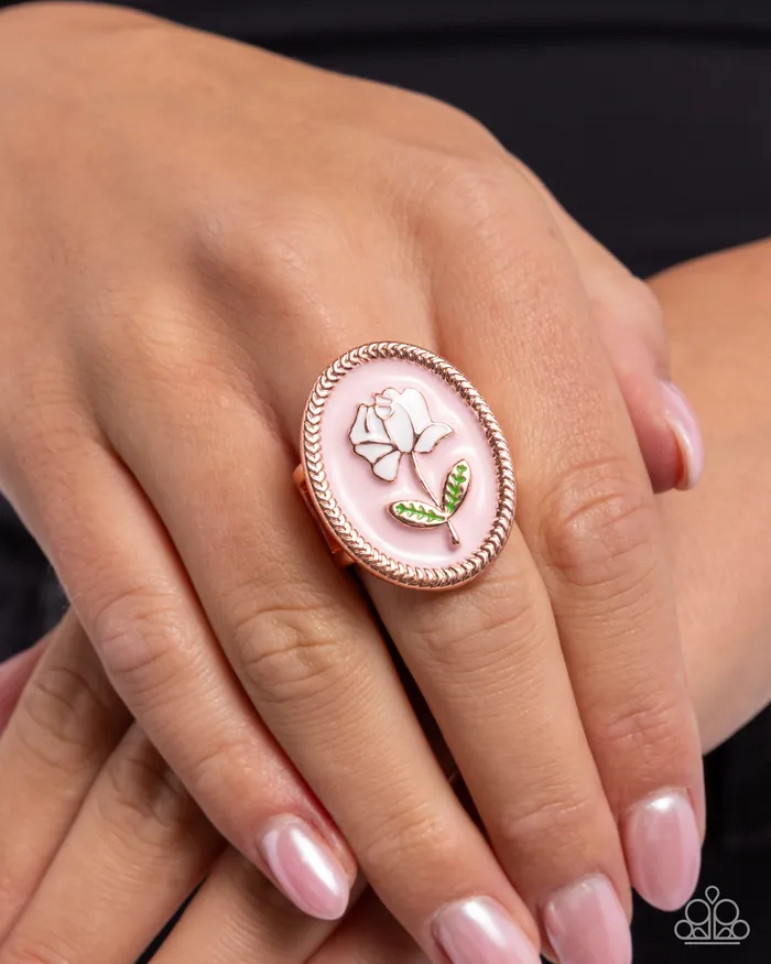 Delicate Dowry Copper Ring Jewelry by Bretta Paparazzi Accessories Rings