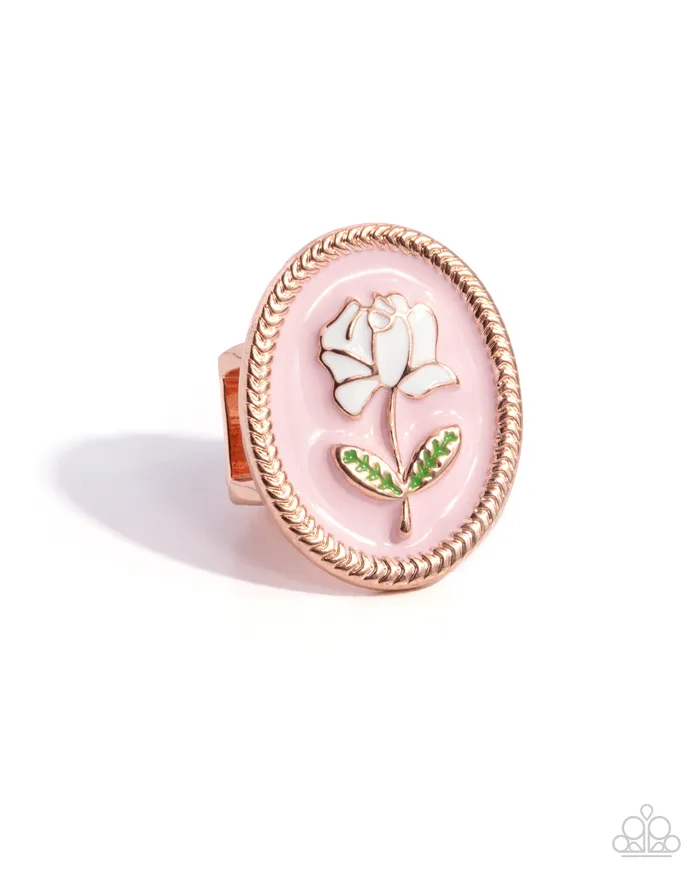 Delicate Dowry Copper Ring Jewelry by Bretta Paparazzi Accessories Rings
