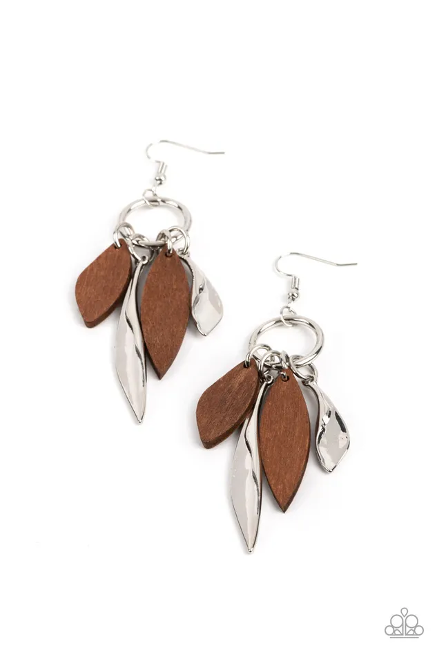 Earrings Paparazzi Accessories Primal Palette Brown Earrings Jewelry by Bretta