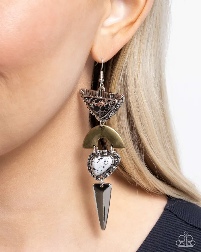 Earrings Paparazzi Accessories Shape Shifting Stones Black Earrings Jewelry by Bretta Earrings Paparazzi Accessories Shape Shifting Stones Black Earrings Jewelry by Bretta