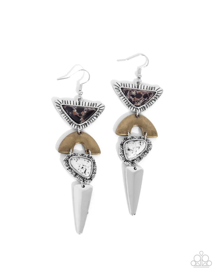 Earrings Paparazzi Accessories Shape Shifting Stones Black Earrings Jewelry by Bretta
