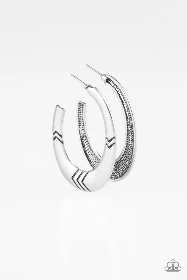 Earrings Tribe Pride Silver Earrings Jewelry by Bretta Paparazzi Accessories