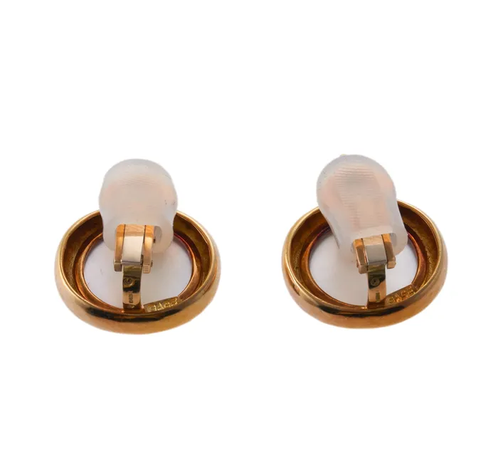 Elizabeth Gage Earrings Elizabeth Gage Persian Queen Diamond Crystal Gold Earrings
