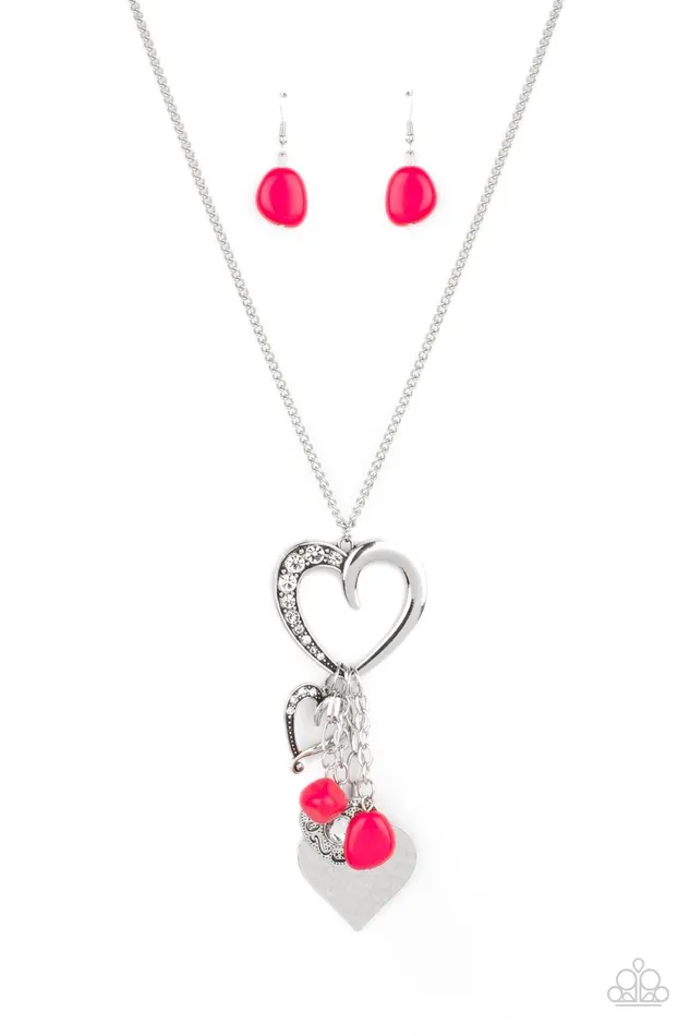 Flirty Fashionista Pink Necklace Jewelry by Bretta Paparazzi Accessories Necklaces