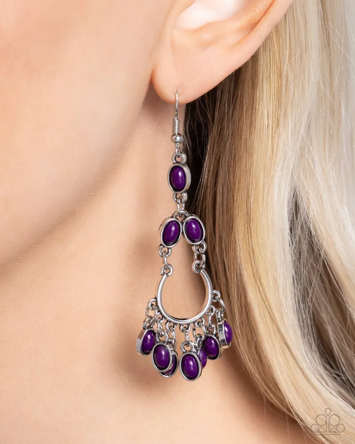 Girly Girl Getup Purple Earrings Jewelry by Bretta Paparazzi Accessories Earrings Girly Girl Getup Purple Earrings Jewelry by Bretta Paparazzi Accessories Earrings