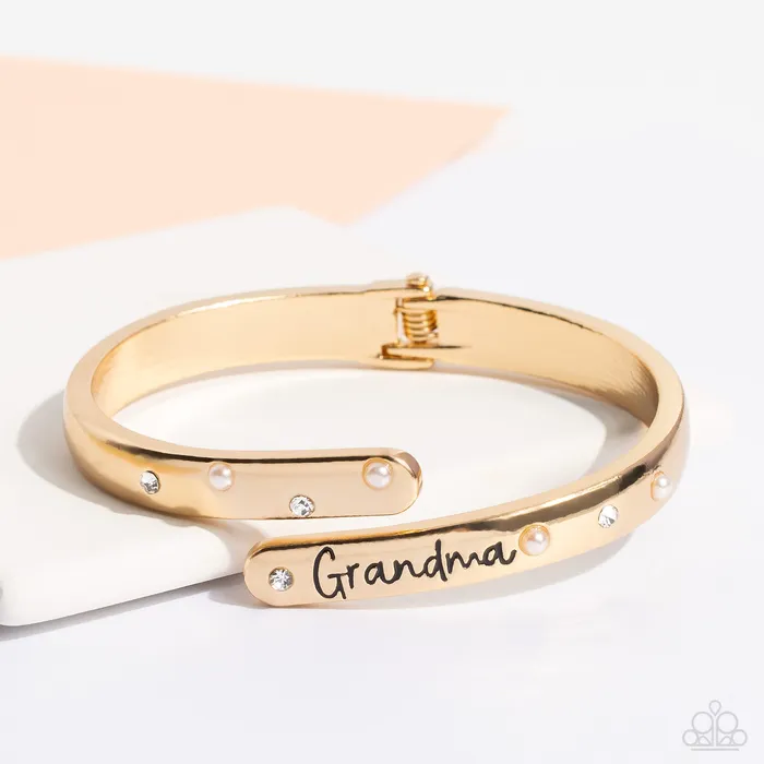 Gorgeous Grandma Gold Bracelet Jewelry by Bretta Paparazzi Accessories Bracelets