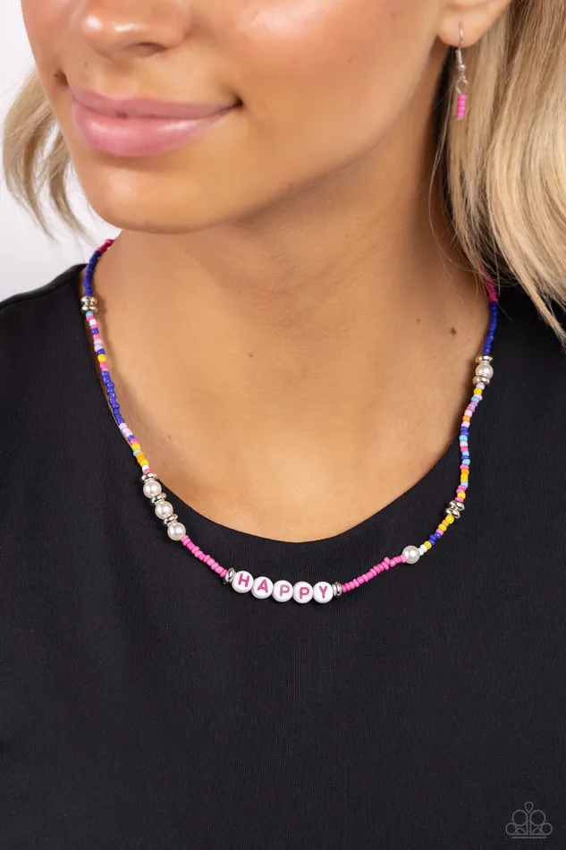 Happy to See You Pink Necklace Jewelry by Bretta Paparazzi Accessories Necklaces Happy to See You Pink Necklace Jewelry by Bretta Paparazzi Accessories Necklaces