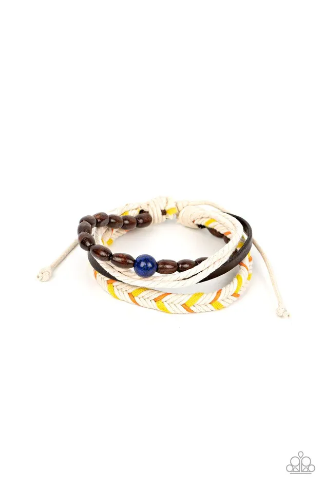 Hipster Hideaway Blue Urban Bracelet Jewelry by Bretta Paparazzi Accessories Bracelets