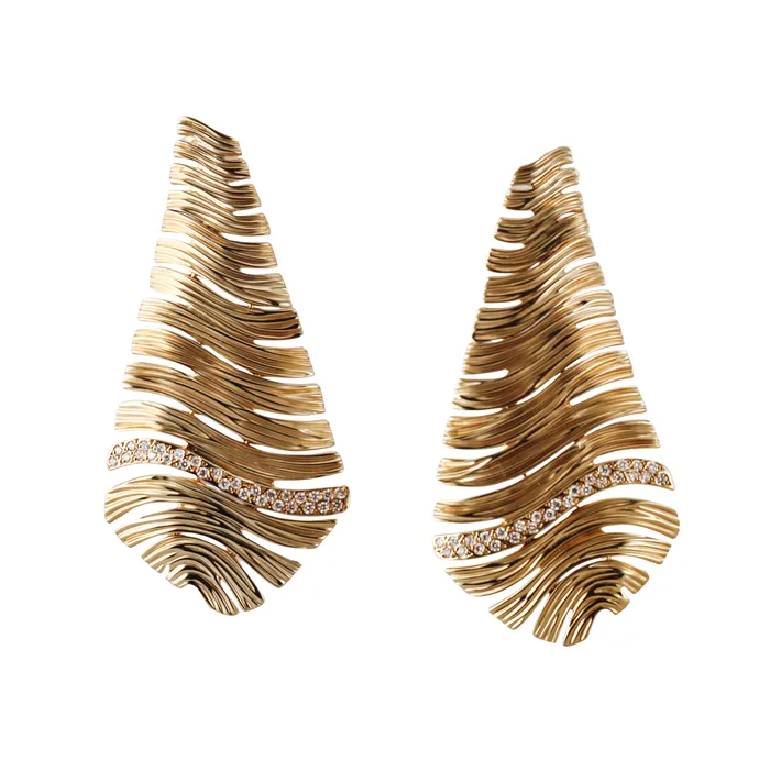 Hueb Earrings Hueb Diamond Yellow Gold Earrings