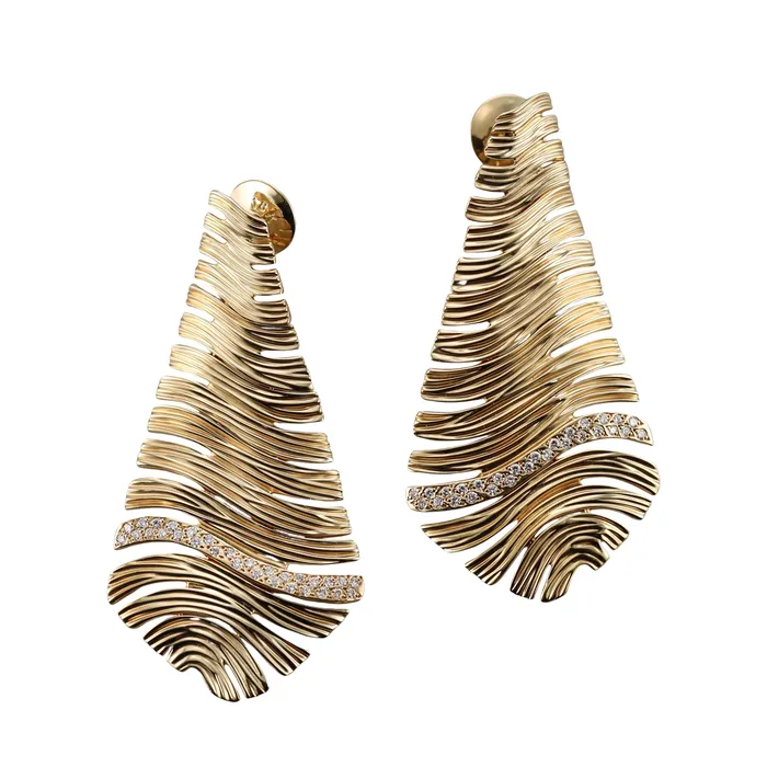 Hueb Earrings Hueb Diamond Yellow Gold Earrings