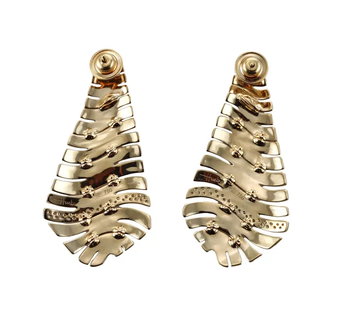 Hueb Earrings Hueb Diamond Yellow Gold Earrings