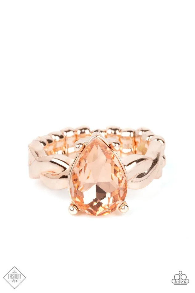 Law of Attraction Rose Gold Ring Jewelry by Bretta Paparazzi Accessories Rings