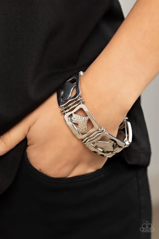 Legendary Lovers Silver Bracelet Jewelry by Bretta Paparazzi Accessories Bracelets Legendary Lovers Silver Bracelet Jewelry by Bretta Paparazzi Accessories Bracelets