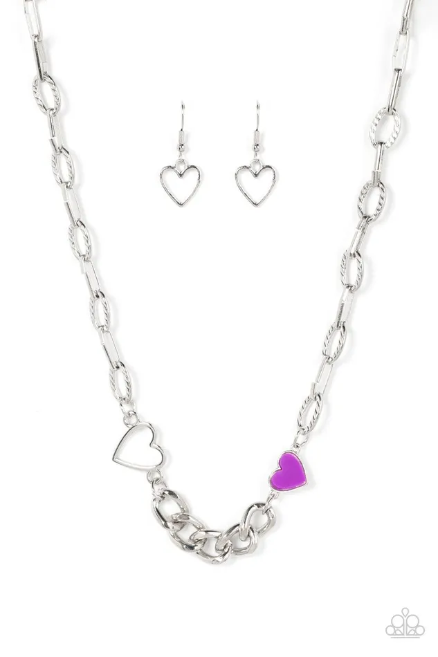 Little Charmer Purple Necklace Jewelry by Bretta Paparazzi Accessories Necklaces