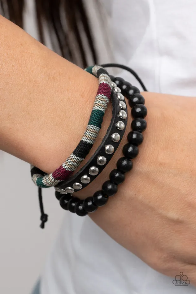 Loom Zoom Black Urban Bracelet Jewelry by Bretta Paparazzi Accessories Bracelets Loom Zoom Black Urban Bracelet Jewelry by Bretta Paparazzi Accessories Bracelets