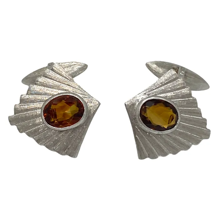 Mario Buccellati Citrine 18k Gold Cufflinks Buccellati PreStyled Sets