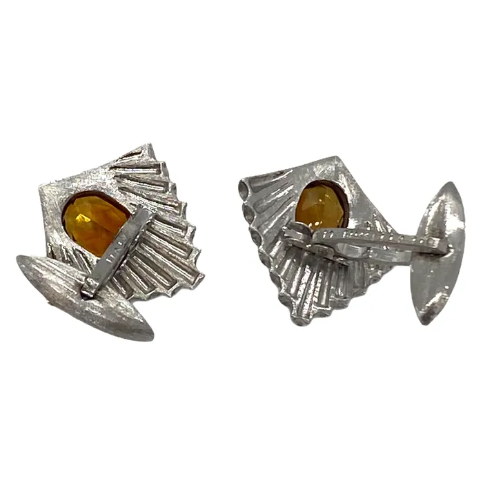 Mario Buccellati Citrine 18k Gold Cufflinks Buccellati PreStyled Sets