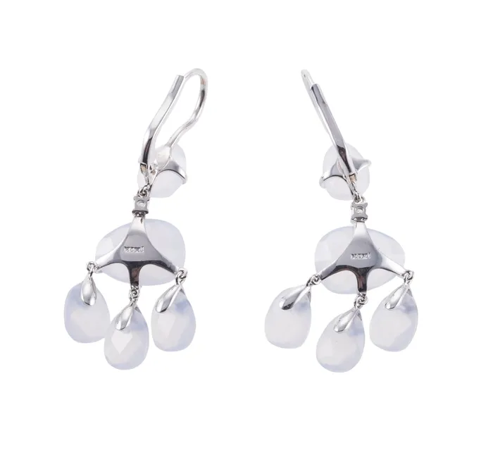 Mimi Milano Mila Chalcedony Diamond Gold Earrings Mimi Milano Earrings