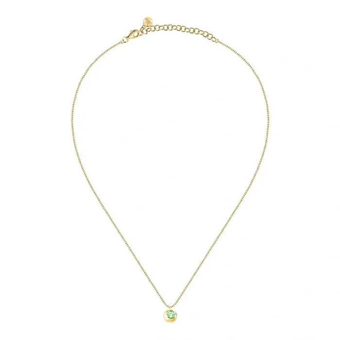 Morellato Necklaces Womens silver necklace with yellow gold plating and peridot Morellato Eternal Treasures Morellato Necklaces Womens silver necklace with yellow gold plating and peridot Morellato Eternal Treasures