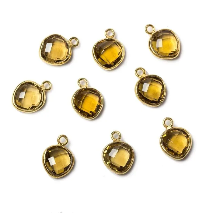 Necklaces 9x9mm Vermeil Bezeled Whiskey Quartz faceted heart Pendant 1pc Beadsofcambaycom Necklaces 9x9mm Vermeil Bezeled Whiskey Quartz faceted heart Pendant 1pc Beadsofcambaycom