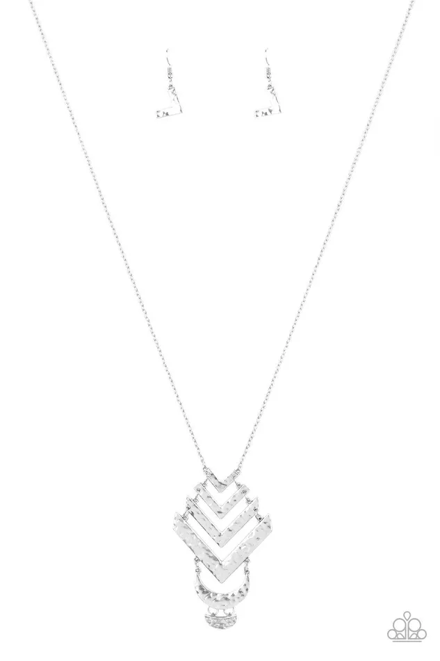Necklaces Artisan Edge Silver Necklace Jewelry By Bretta Paparazzi Accessories