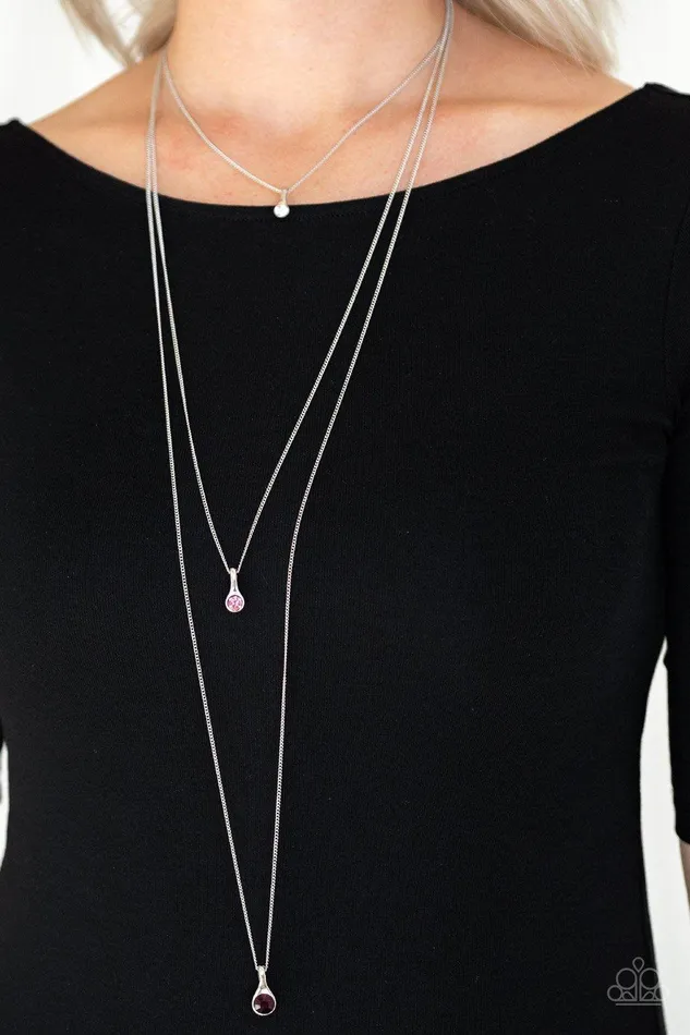 Necklaces Crystal Chic Purple Necklace Jewelry by Bretta Paparazzi Accessories
