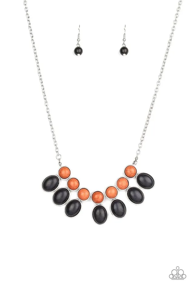 Necklaces Environmental Impact Black Necklace Jewelry by Bretta Paparazzi Accessories