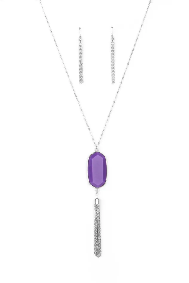 Necklaces Got A Good Thing GLOWING Purple Necklace Jewelry by Bretta Paparazzi Accessories