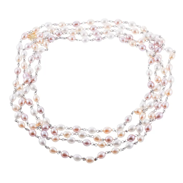 Necklaces Mimi Milano Mimi Milano Nagai 80 Pearl Gold Necklace