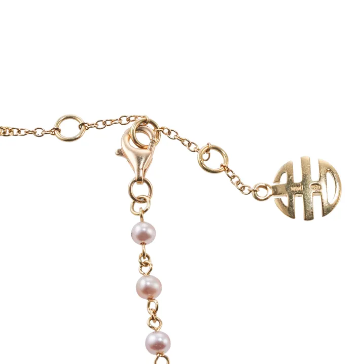 Necklaces Mimi Milano Nagai Pearl Amethyst Gold Long Necklace Mimi Milano