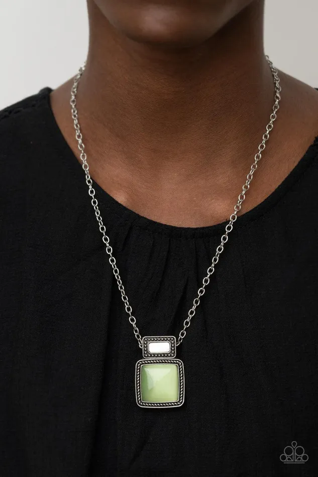 Necklaces Paparazzi Accessories Ethereally Elemental Green Necklace Jewelry by Bretta