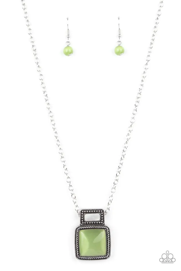 Necklaces Paparazzi Accessories Ethereally Elemental Green Necklace Jewelry by Bretta