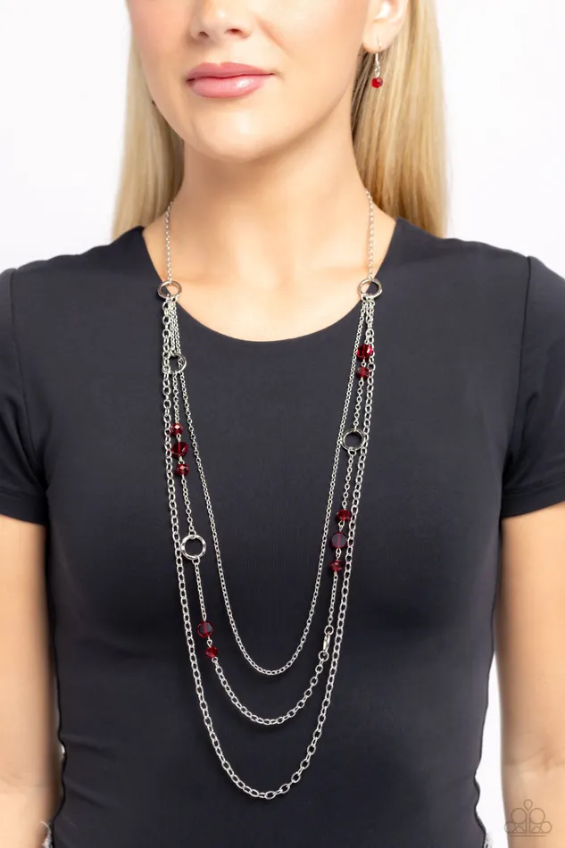 Necklaces Paparazzi Accessories StarryEyed Eloquence Red Necklace Jewelry by Bretta Necklaces Paparazzi Accessories StarryEyed Eloquence Red Necklace Jewelry by Bretta