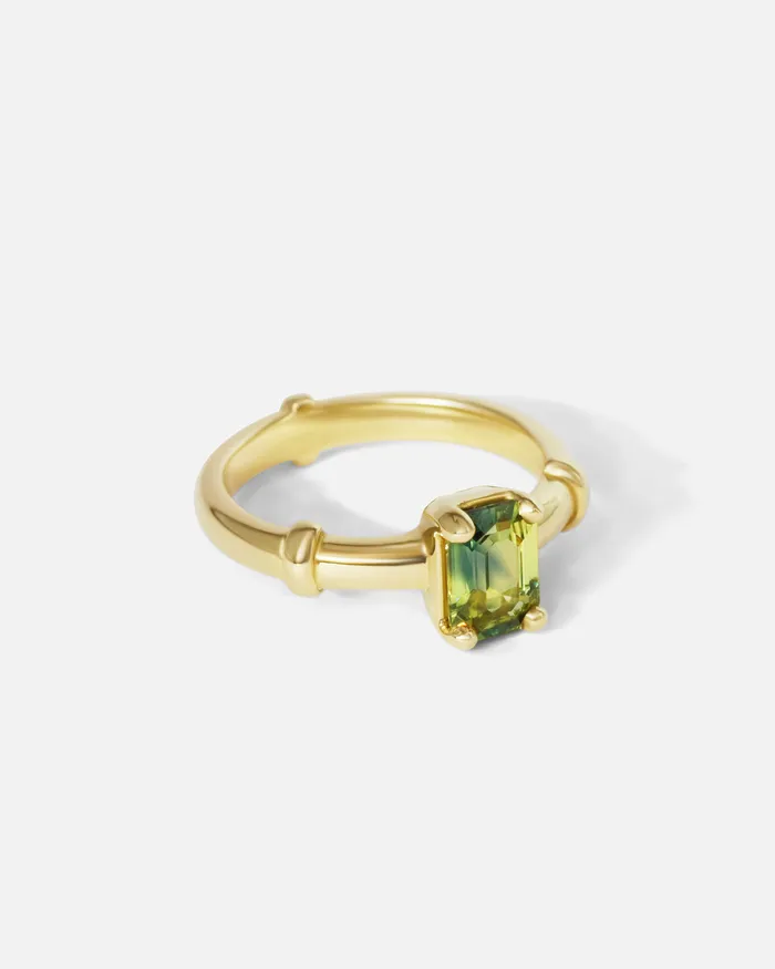 Orion Solitaire Green Sapphire Ring Alfonzo Rings Orion Solitaire Green Sapphire Ring Alfonzo Rings