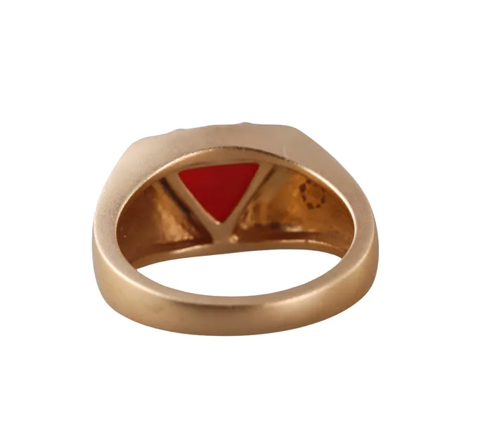 Orly Marcel Rings Orly Marcel Gold Carnelian Diamond Ring