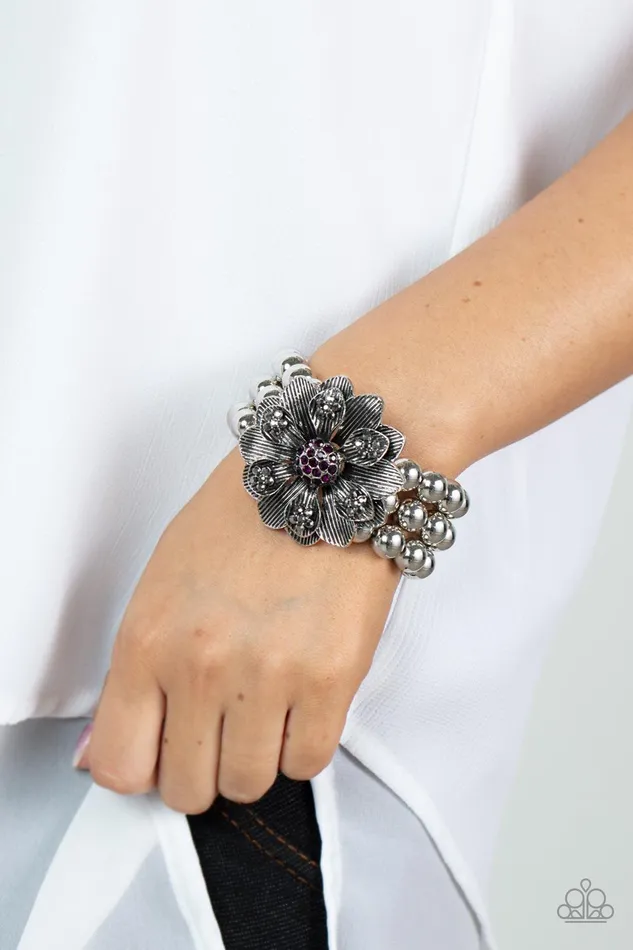 Paparazzi Accessories Botanical Bravado Purple Bracelet Jewelry by Bretta Bracelets Paparazzi Accessories Botanical Bravado Purple Bracelet Jewelry by Bretta Bracelets