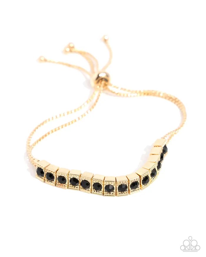 Paparazzi Accessories Bracelets Dancing Decade Black Bracelet Jewelry by Bretta