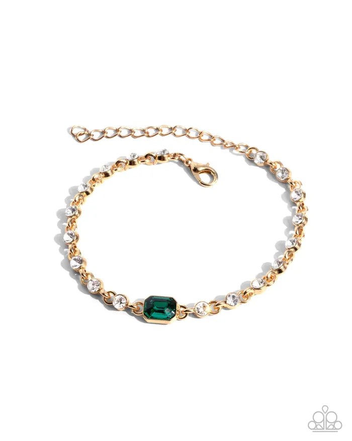 Paparazzi Accessories Bracelets Fitted Fidelity Green Bracelet Jewelry by Bretta