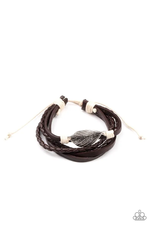 Paparazzi Accessories Bracelets FROND and Center Brown Bracelet Jewelry by Bretta