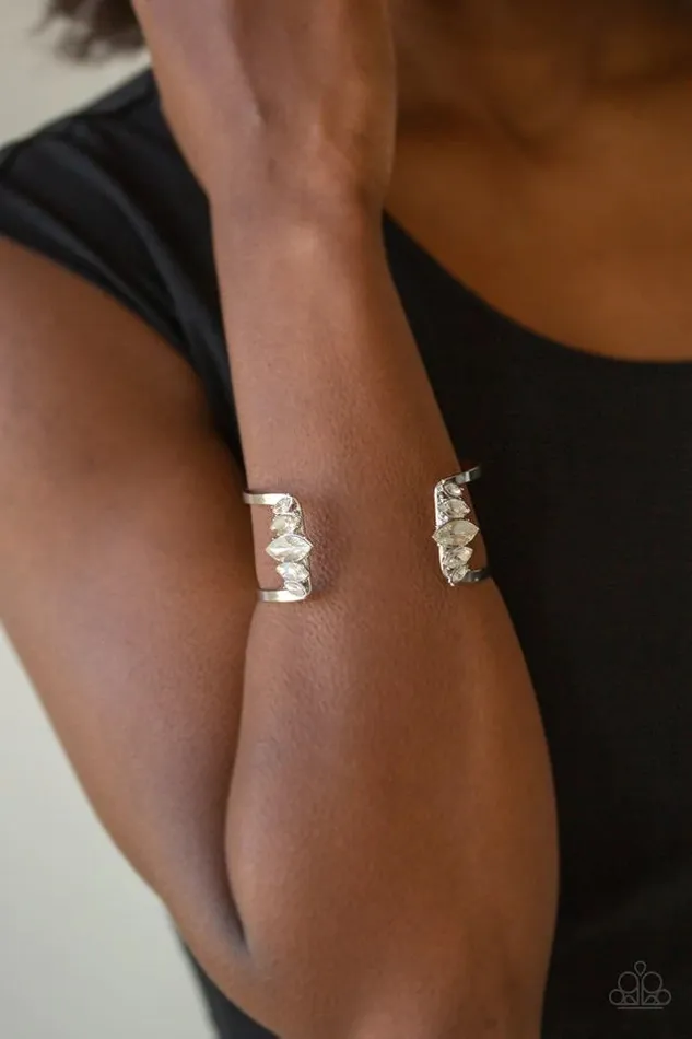 Paparazzi Accessories Bracelets Glam Power White Bracelet Jewelry by Bretta