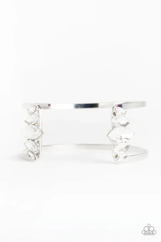 Paparazzi Accessories Bracelets Glam Power White Bracelet Jewelry by Bretta