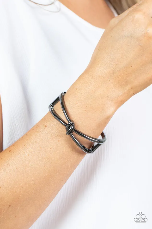 Paparazzi Accessories Bracelets KNOT My First Rodeo Black Bracelet Jewelry by Bretta Paparazzi Accessories Bracelets KNOT My First Rodeo Black Bracelet Jewelry by Bretta