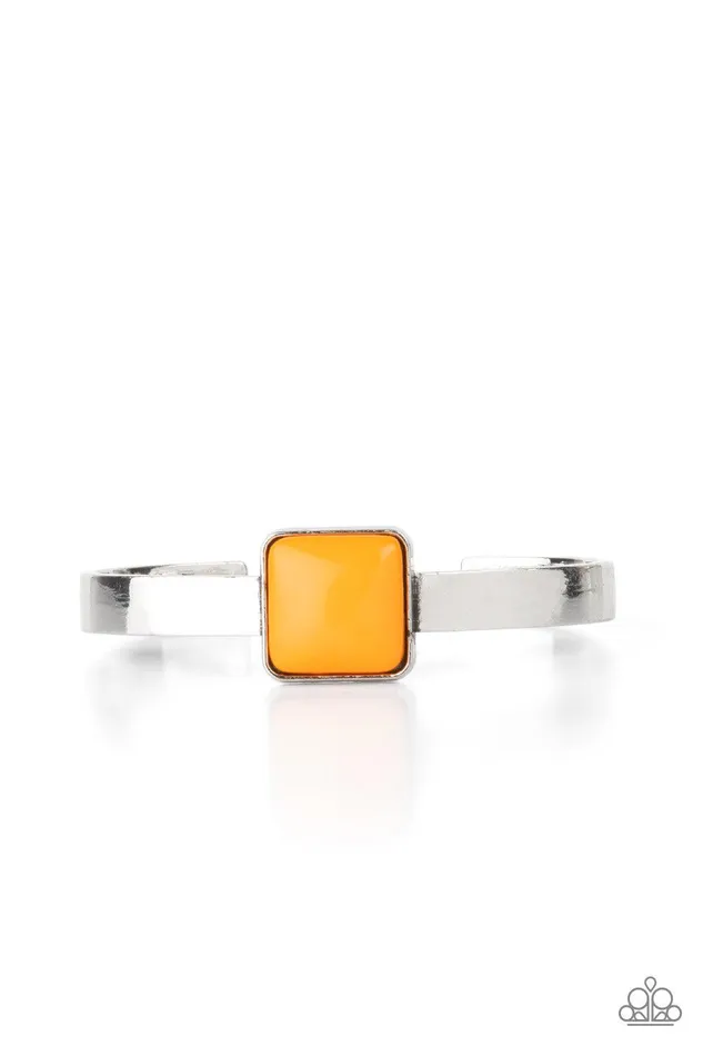 Paparazzi Accessories Bracelets Prismatically Poppin Orange Bracelet Jewelry by Bretta