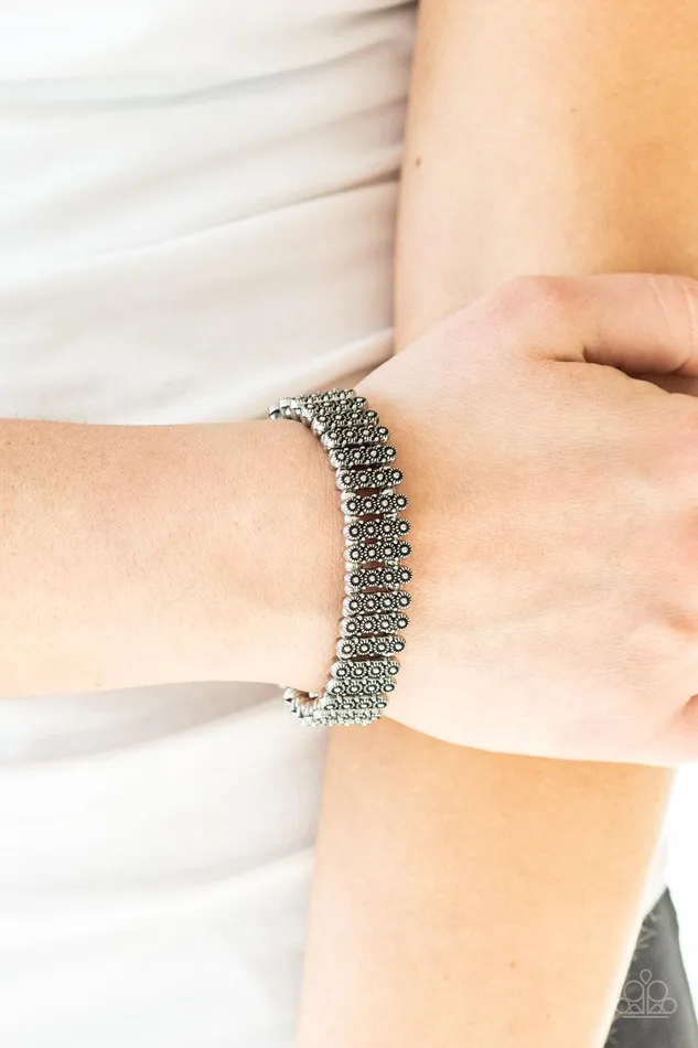 Paparazzi Accessories Bracelets Rise With The Sun Silver Bracelet Jewelry by Bretta Paparazzi Accessories Bracelets Rise With The Sun Silver Bracelet Jewelry by Bretta