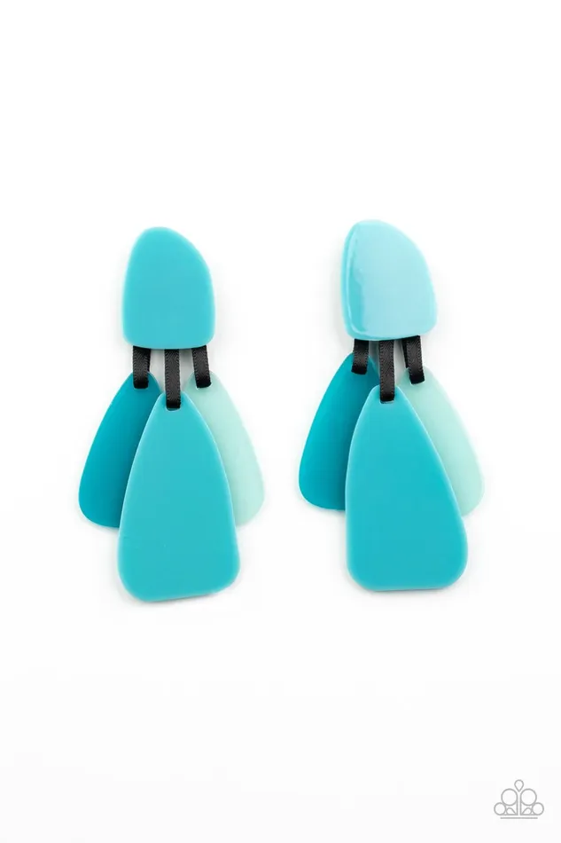Paparazzi Accessories Earrings All FAUX One Blue Earrings Jewelry by Bretta