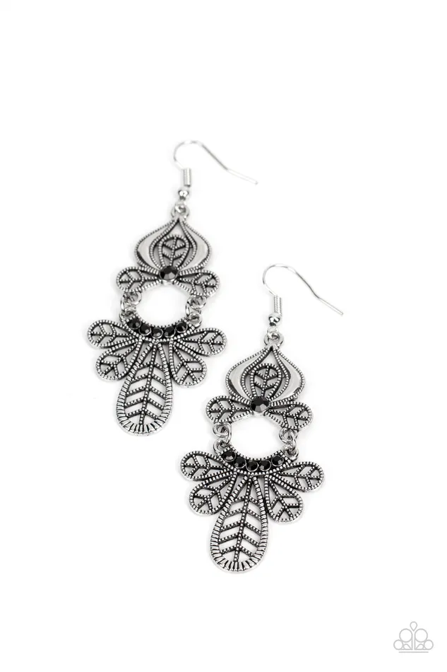Paparazzi Accessories Earrings Galapagos Gala Black Earrings Jewelry by Bretta