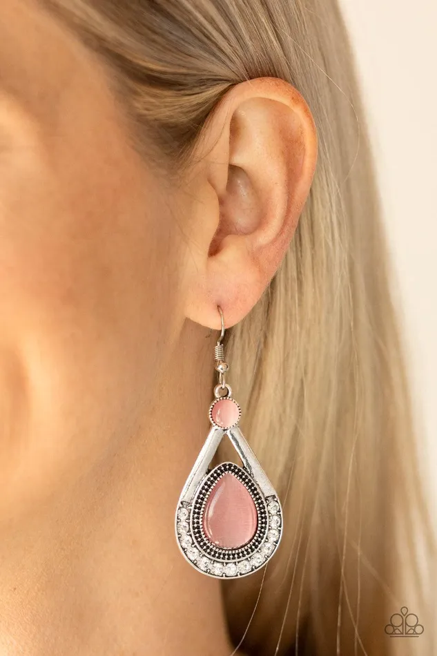 Paparazzi Accessories Earrings Pro Glow Pink Earrings Jewelry by Bretta