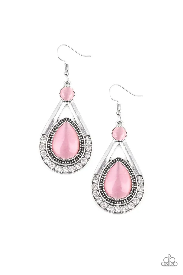 Paparazzi Accessories Earrings Pro Glow Pink Earrings Jewelry by Bretta