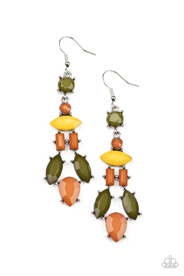 Paparazzi Accessories Earrings Visually Vivacious Multi Earrings Jewelry by Bretta