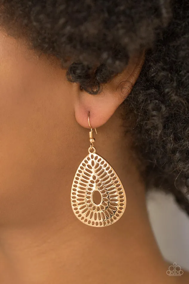 Paparazzi Accessories Earrings You Look GRATE Gold Earrings Jewelry By Bretta